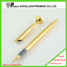 Werbeartikel Luxus Büro Metall Gold Schreibtisch Stift Stand Set (EP-P9044)